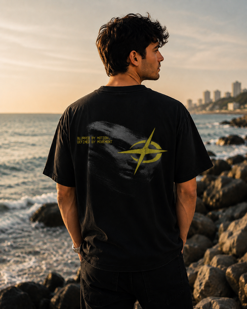 Novare "Defined by Movement" Boxy Tee — Vintage Onyx