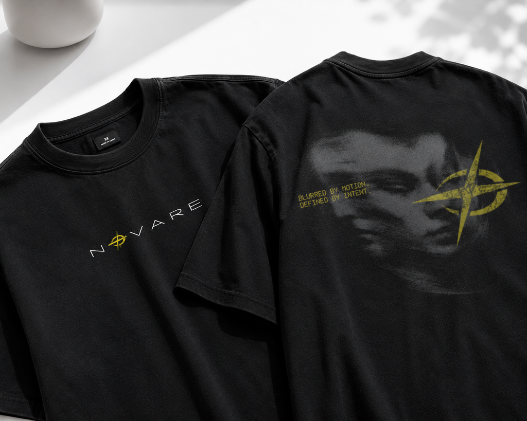 Novare "Defined by Movement" Boxy Tee — Vintage Onyx