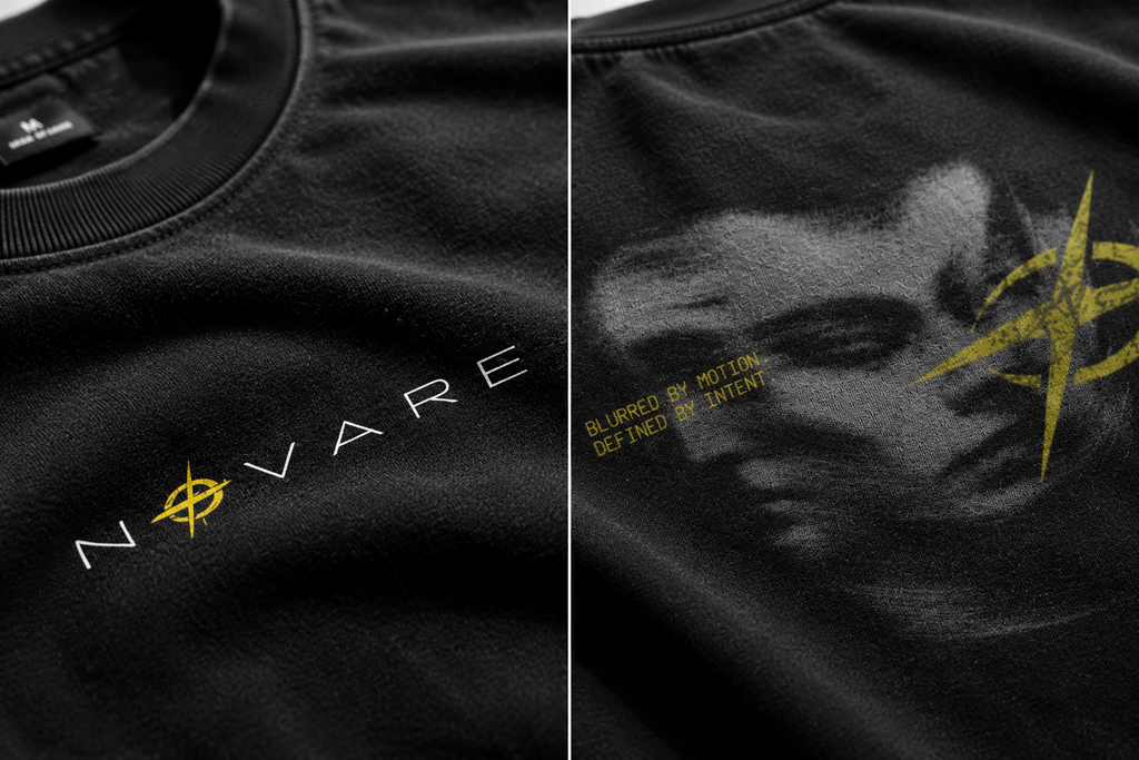 Novare "Defined by Movement" Boxy Tee — Vintage Onyx