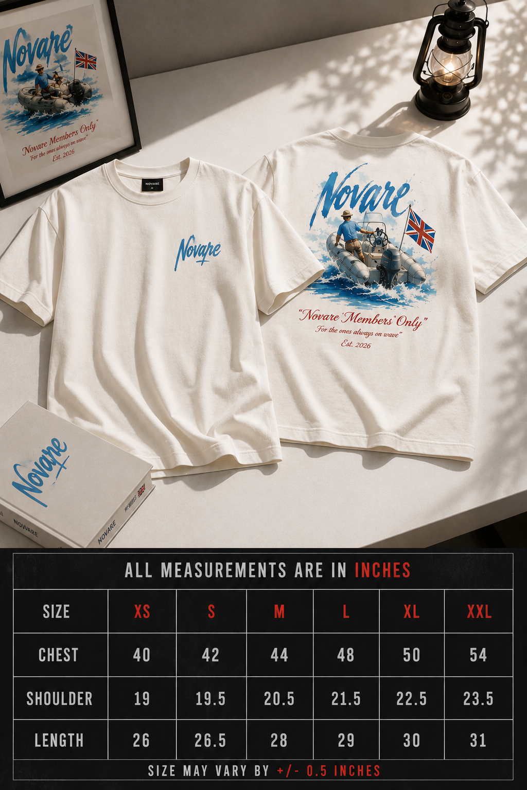 Novare Members Only Over-Sized Tee — "Built in Transition"