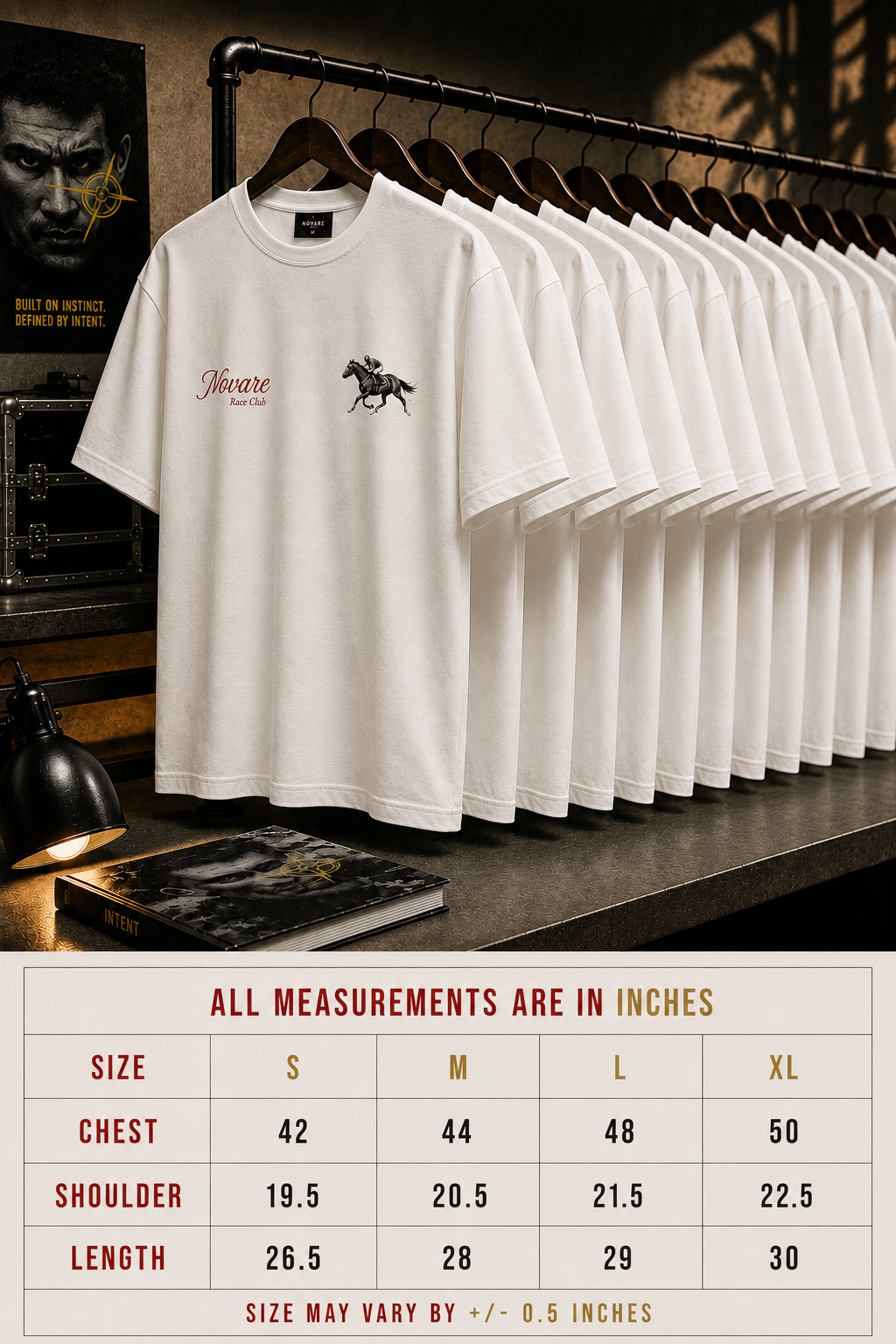 Novare "No Guts No Glory" Over-Sized Tee — Novare Studio Edition