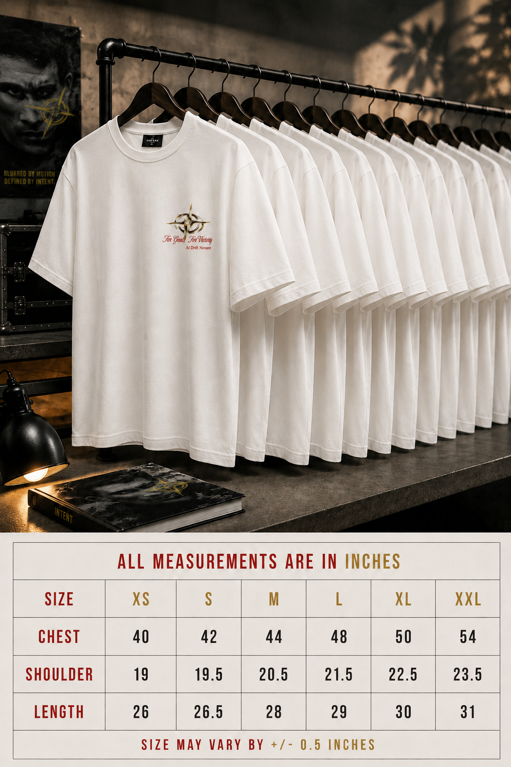 Novare "No Guts No Glory" Over-Sized Tee — Novare Studio Edition